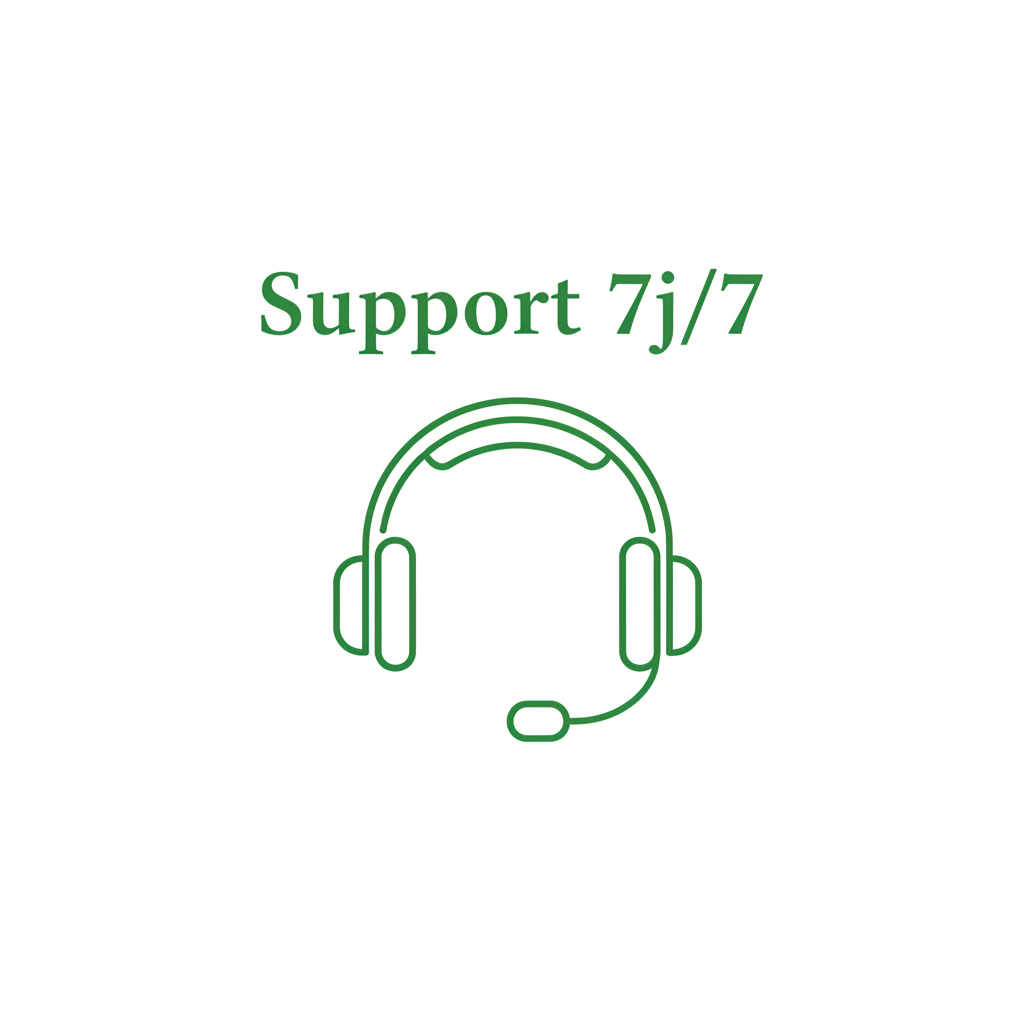 Icône support 7j/7